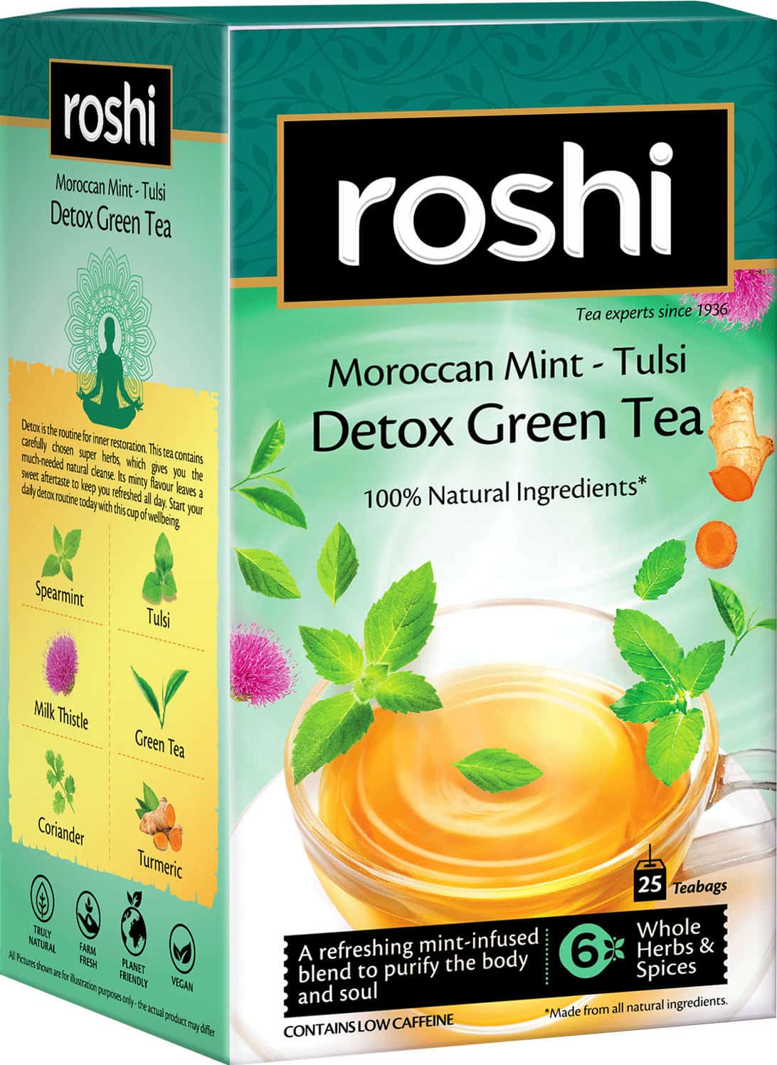 Buy ROSHI DETOX GREEN TEA - 25 TEA BAGS Online & Get Upto 60% OFF