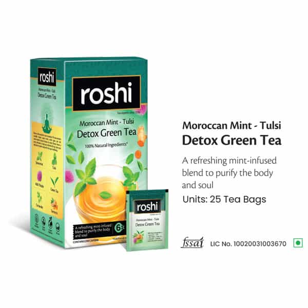 Roshi Detox Green Tea - 25 Tea Bags