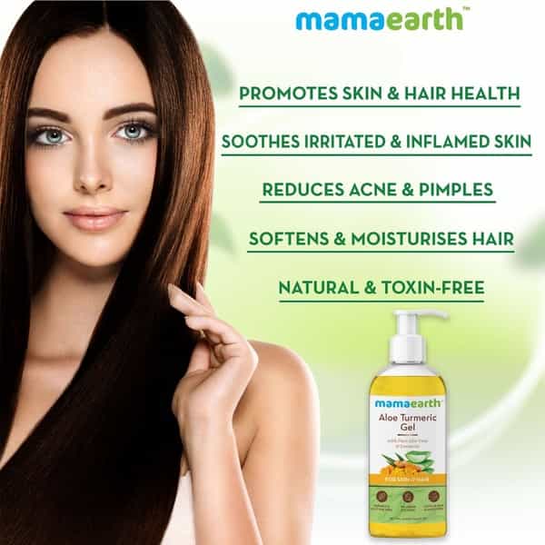 Mamaearth Aloe Turmeric Gel For Skin & Hair Care - 300 Ml