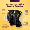 Betterhood Premium Knee Sleeve With Easymove Max Stability Design (Black | Xl | Pack Of 2)