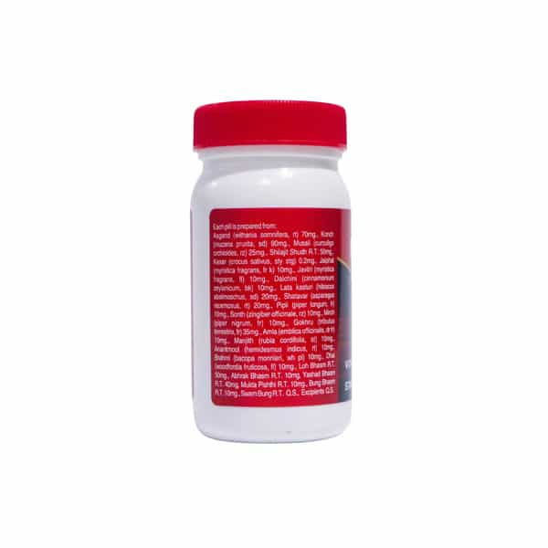 Rajvaidya Rasayan Vati Enriched With Musli & Ashwagandha For Vitality & Stamina - 60 Pills