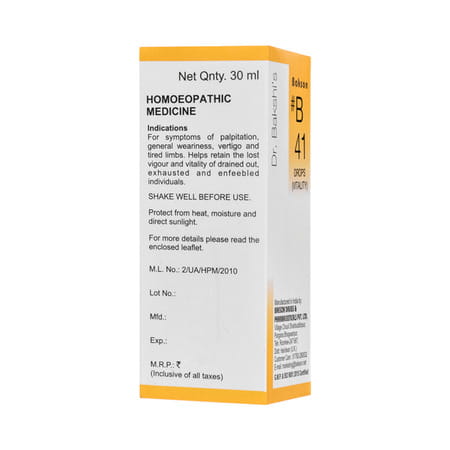 Baksons B41 Vitality Drops 30 Ml