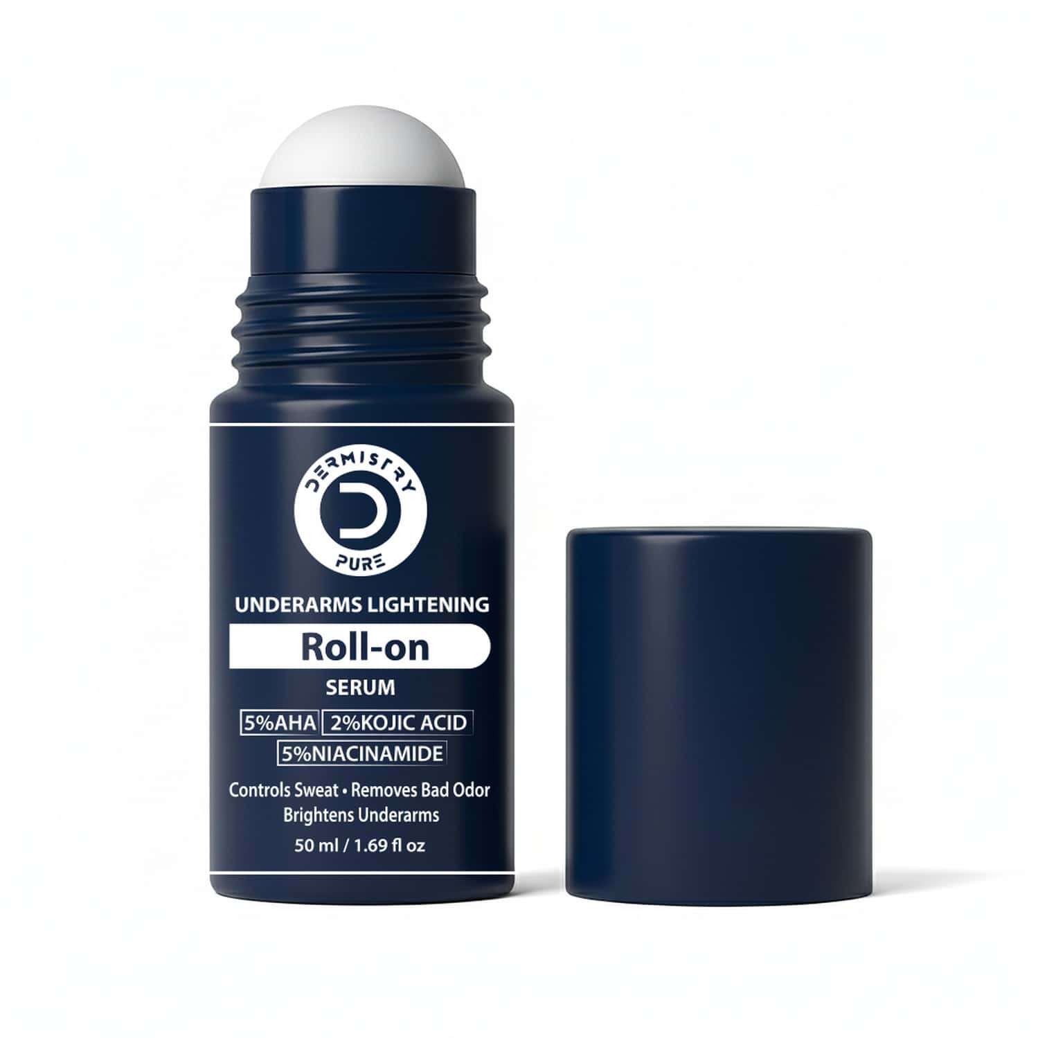 Dermistry Aha Kojic Niacinamide Underarms Lightening Brightening Deodorant Roll On Serum 50ml
