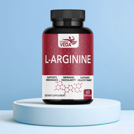 Fitness Veda L Arginine Supplement - L-Arginine Capsules 1000mg | Muscle Growth Supplement