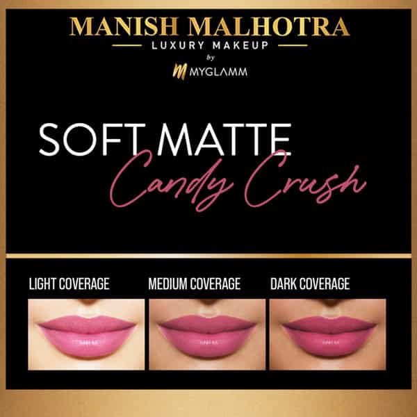 Manish Malhotra Beauty By Myglamm Soft Matte Lipstick-Candy Crush