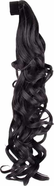 Streak Street Curly Natural Black Ponytail