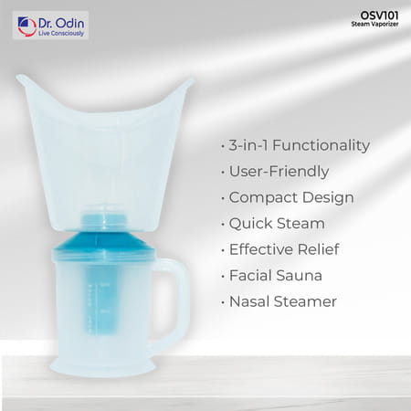 Dr. Odin Osv 101 Single Layer Steamer Vaporizer Steam Inhaler White & Blue