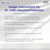 Dr. Odin Osv 101 Single Layer Steamer Vaporizer Steam Inhaler White & Blue