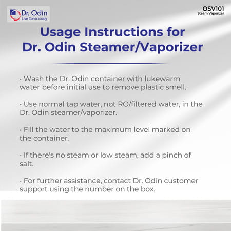 Dr. Odin Osv 101 Single Layer Steamer Vaporizer Steam Inhaler White & Blue