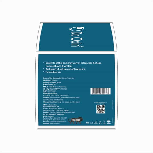 Dr. Odin Osv 101 Single Layer Steamer Vaporizer Steam Inhaler White & Blue
