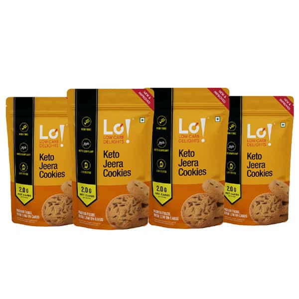 Lo! Low Carb Delights - Jeera Keto Sugar Free Cookies (800G)