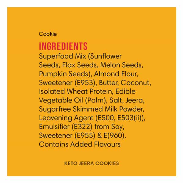 Lo! Low Carb Delights - Jeera Keto Sugar Free Cookies (800G)