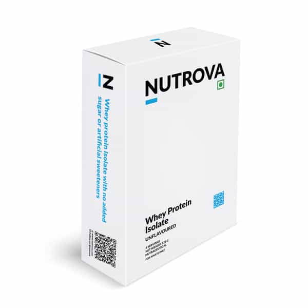 Nutrova Whey Protein Isolate (Unflavoured) - Travel Pack