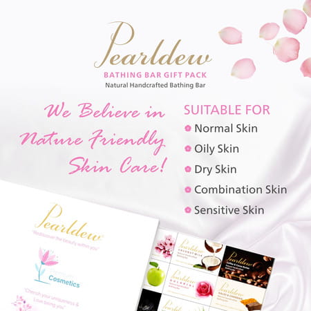 Pearldew Handmade Bathing Bar (75 Gm X 12) | Combo Pack Of 12 Pack Of 1