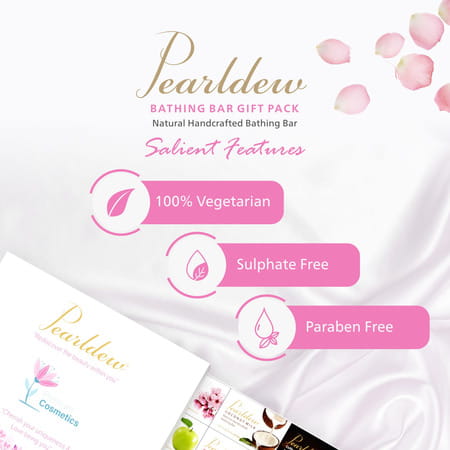 Pearldew Handmade Bathing Bar (75 Gm X 12) | Combo Pack Of 12 Pack Of 1