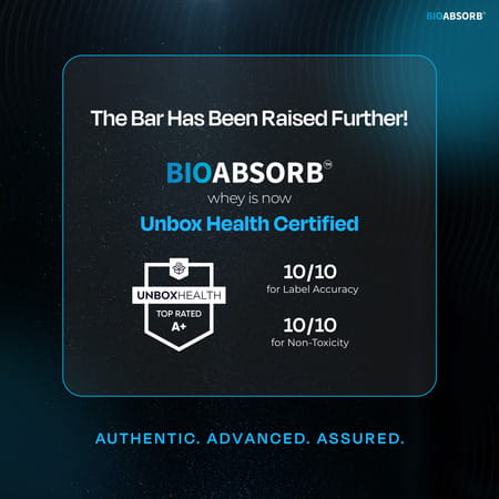 Nutrabay Bioabsorb Whey Protein Powder | Prodifi Blend | 26g Per Scoop | Strawberry - 500g