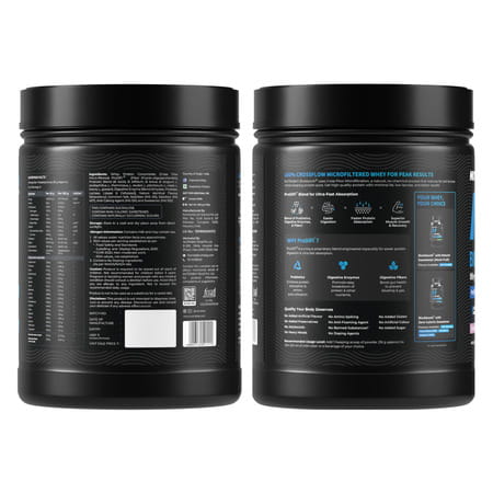 Nutrabay Bioabsorb Whey Protein Powder | Prodifi Blend | 26g Per Scoop | Strawberry - 500g