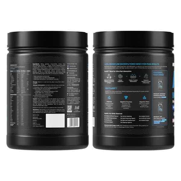 Nutrabay Bioabsorb Whey Protein Powder | Prodifi Blend | 26G Per Scoop | Strawberry - 500G