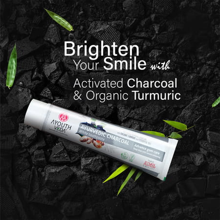 Ayouthveda Charcoal White Toothpaste 100 Gm