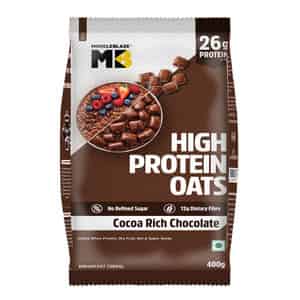 Muscleblaze High Protein Oats (cocoa Rich Chocolate | 400g) | 26g Protein
