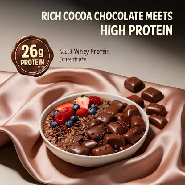 Muscleblaze High Protein Oats (Cocoa Rich Chocolate | 400G) | 26G Protein