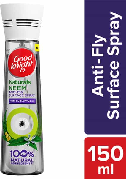 Godrej Good Knight Naturals Neem Anti Fly Surface Spray With Eucalyptus Oil - 150Ml