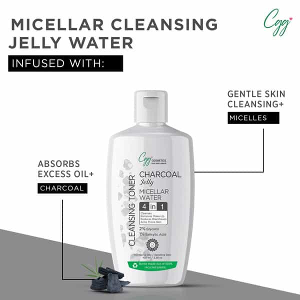 Cgg Cosmetics Charcoal Jelly Micellar Water | 100 Ml