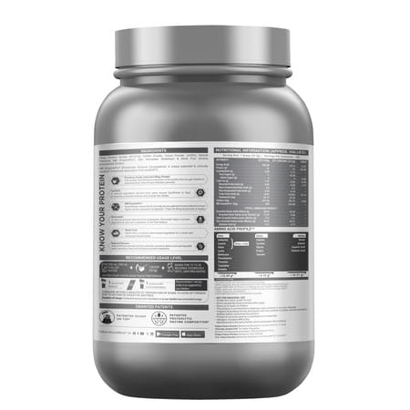 Muscleblaze Biozyme Iso-Zero | Low Carb Whey Protein Isolate (Blue Tokai Cafe Latte | 1kg)