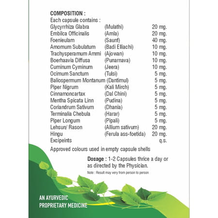 Prime Truzyme Ayurvedic Digestive Enzymes Capsules For Improved Digestion & Appetite - 100n