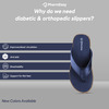 Pharmeasy Men'S Diabetic & Orthopedic Slippers - Royal Blue - Size Uk 10
