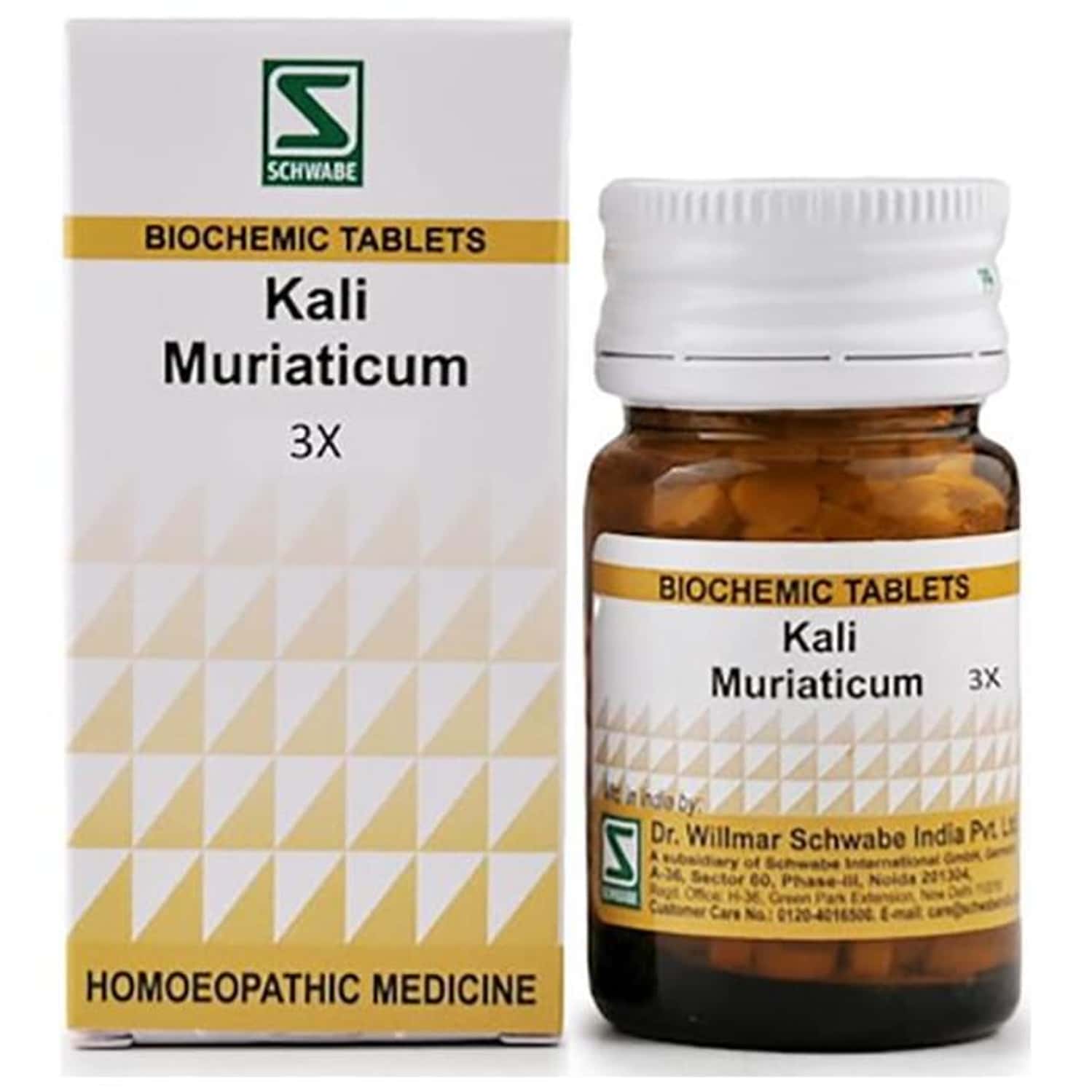 Dr. Willmar Schwabe India Kali Muriaticum Biochemic Tablet 3x 20 No'S