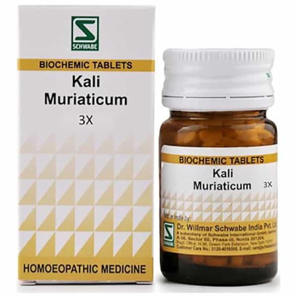 Dr. Willmar Schwabe India Kali Muriaticum Biochemic Tablet 3X 20 No's