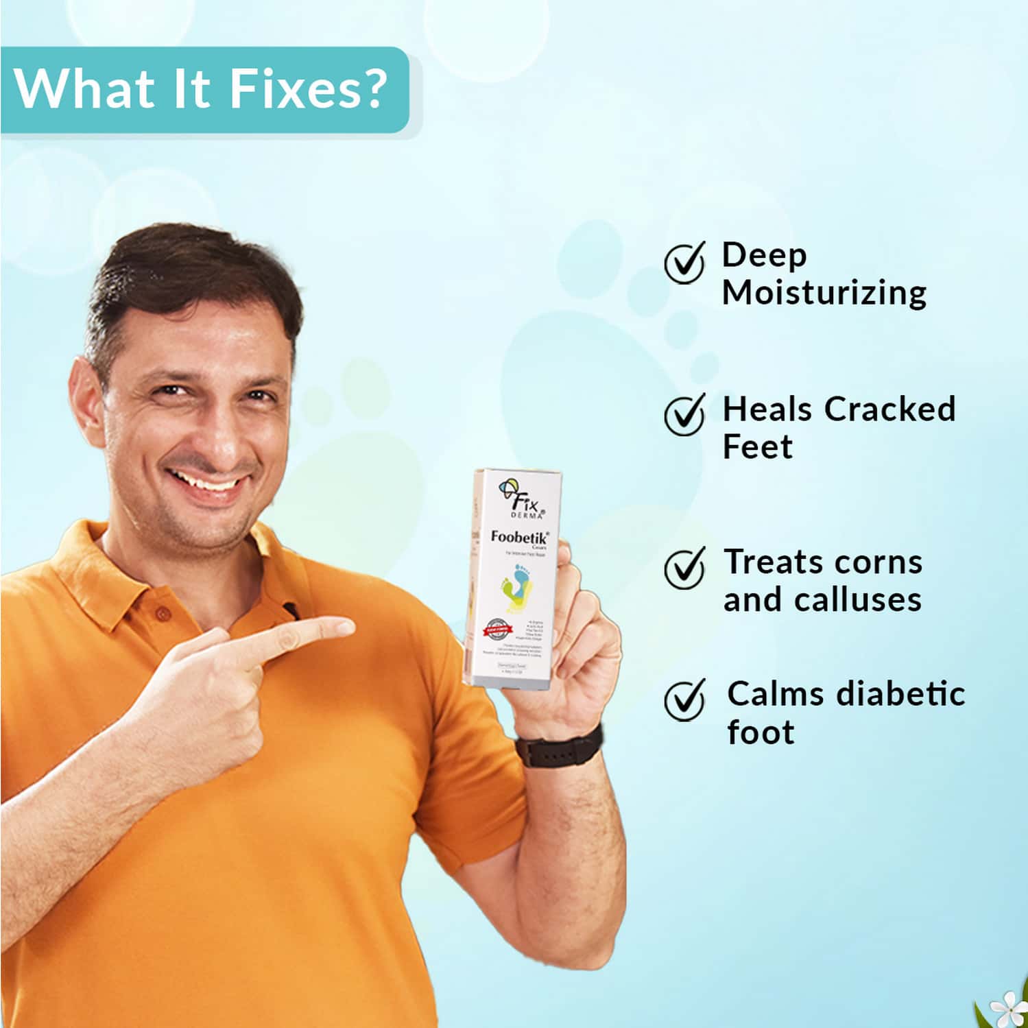 Buy FIXDERMA HEEL REPAIR FOOBETIK FOOT CREAM FOR NORMAL DIABETIC FOOT