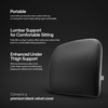 Frido Slim Lumbar Cushion Provides Lumbar Support And Relieves Back Pain (35Cm X 36Cm X 6Cm) Grey