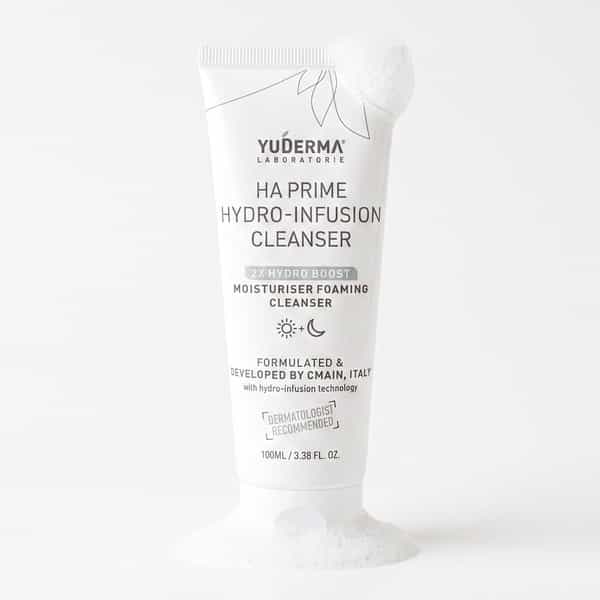 Yuderma Ha Prime Hydro-Infusion Cleanser | With 2X Hydro Boost | Moisturiser Foaming Cleanser |100Ml