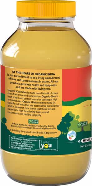 Organic India Cow Ghee - 500 Ml Bottle