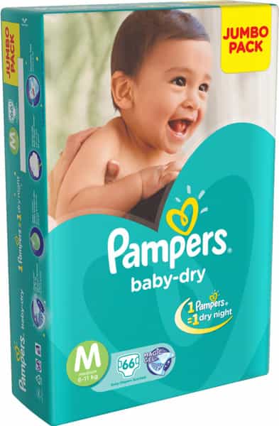 Pampers Baby Dry Diapers Medium (66 Count)
