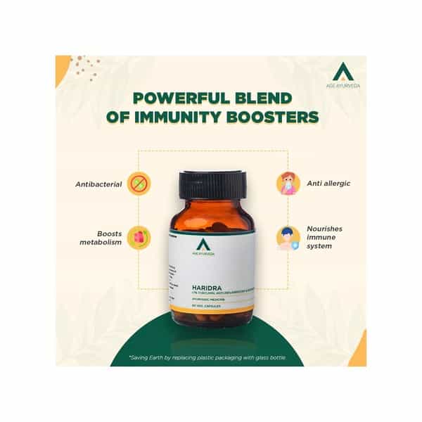 Age Ayurveda Hardira With 7% Curcumin - 60 Veg Capsules (Pack Of 1)