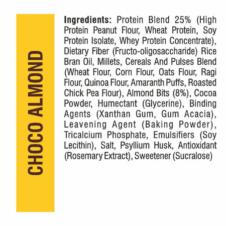 Ritebite Max Protein 7 Grain Breakfast Cookies | Choco Almond | 12G Protein | 60 Gm