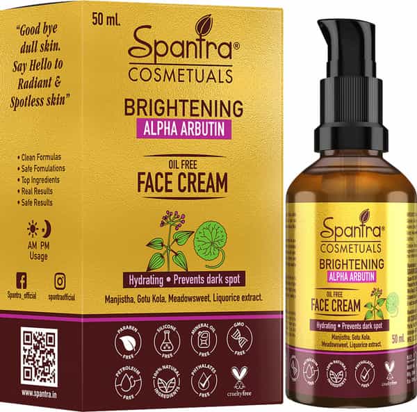 Spantra Brightening Alpha Arbutin Oil Free Face Cream 50Ml