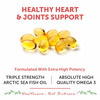 Bliss Welness Omega 369 Fish Oil Triple Strength For Brain Heart Supplement - 60 Softgel Capsules