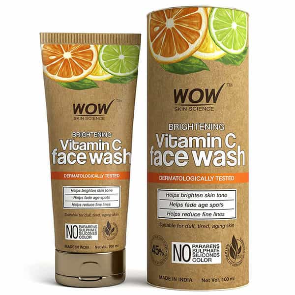 Wow Skin Science Vitamin C Face Wash In Paper Tube (Eco Friendly Packaging)