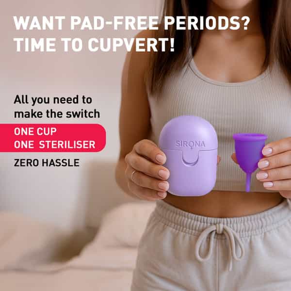 Sirona Pro Super Soft Reusable Fda Approved Menstrual Cup - Large (1 Unit)