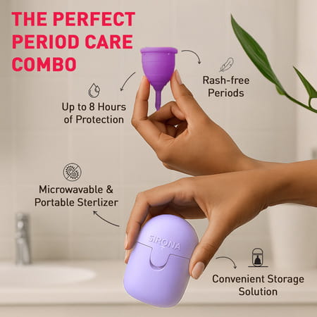 Sirona Pro Super Soft Reusable Fda Approved Menstrual Cup - Large (1 Unit)