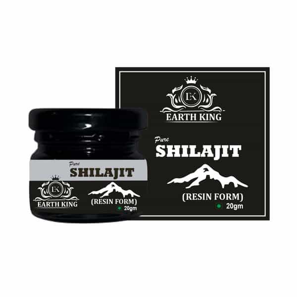 Earth King Pure Ayurvedic Shilajit/Shilajit Resin (Semi Liquid) Supports Vigor & Vitality - 20Gm