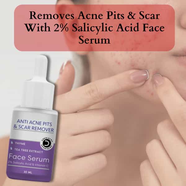 Dermistry 1% Salicylic Acid Niacinamide Anti Acne Pimple Remover Exfoliating Body Wash & Face Serum