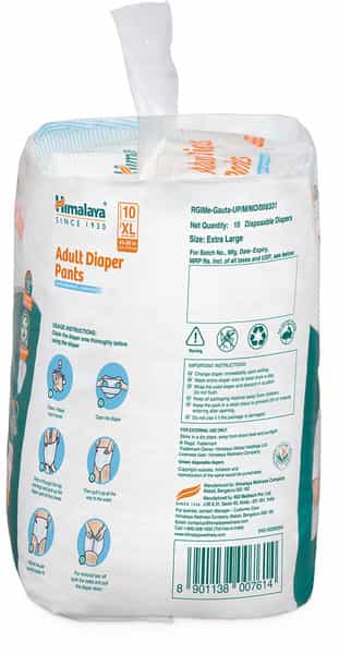 Himalaya Adult Diaper Pant Style Extra Large Size Pack Of 10