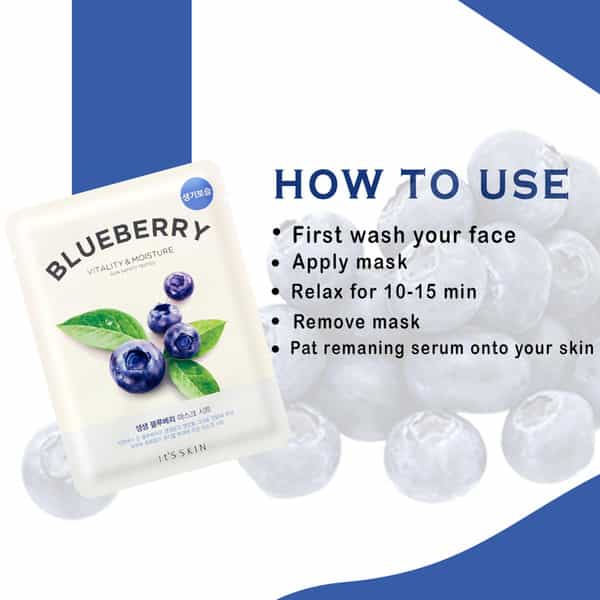 It's Skin The Fresh Mask Sheet - Blueberry - Pack Of 3