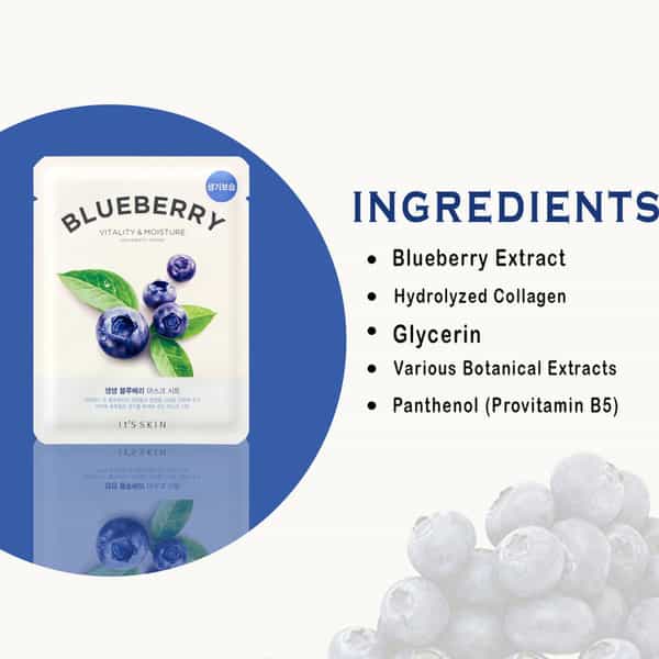 It's Skin The Fresh Mask Sheet - Blueberry - Pack Of 3