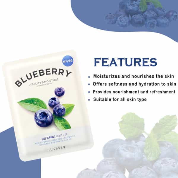 It's Skin The Fresh Mask Sheet - Blueberry - Pack Of 3